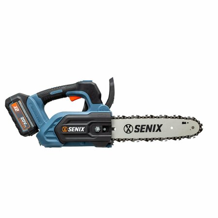 SENIX 20 Volt Max* 10-Inch Cordless Brushless Top Handle Chainsaw, Tool Only CSX2-M1-0